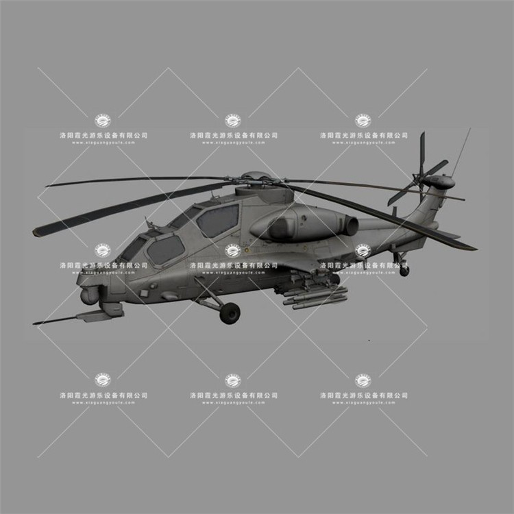 桐城武装直升机3D模型